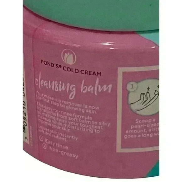 Pond's Cold Cream Cleansing Balm Melts Makeup Moisturizes Skin-3.38 oz - Picture 5 of 7